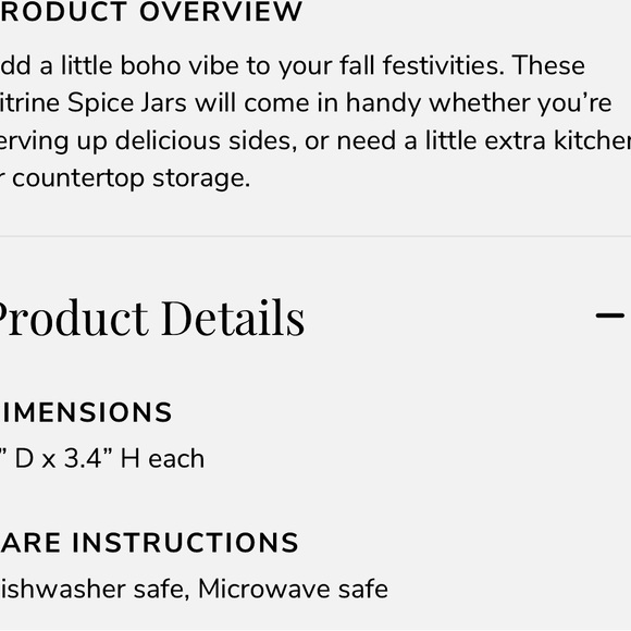 Citrine Spice jars - Picture 5 of 5